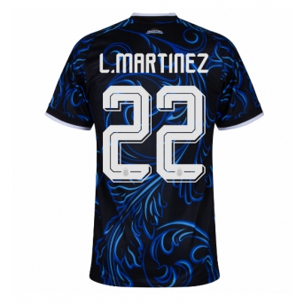 Billige Fotballdrakt Argentina Lautaro Martinez #22 Replika Bortedrakt Dame VM 2026 Kortermet